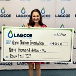 Image of Lagcoe Awards $9,000 to Alyse Naquin Foundation from Roux Fest Gumbo Cookoff Proceeds